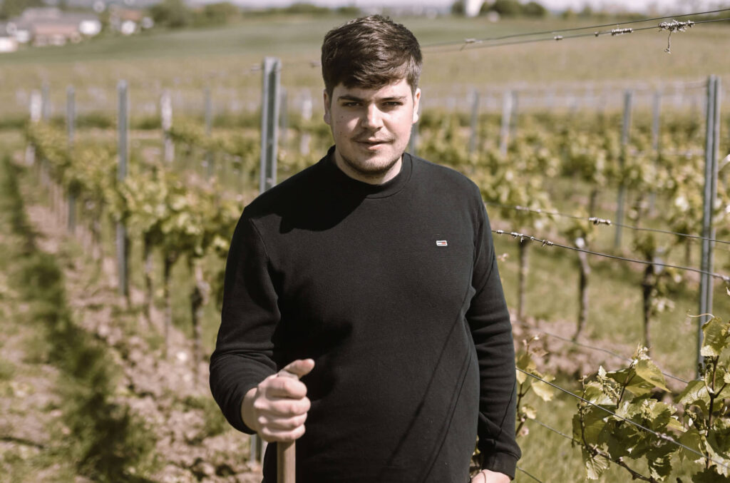 Jungwinzer Alexander Artner aus dem Mittelburgenland